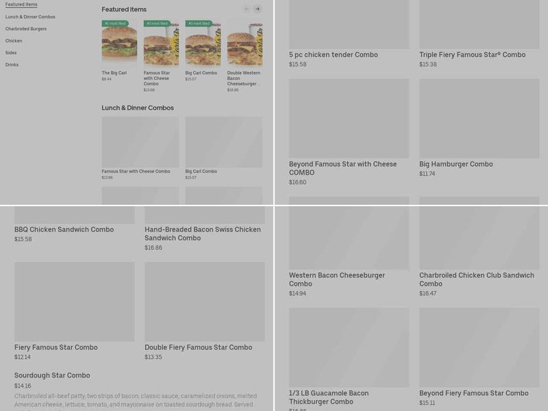 Carl’s Jr. Menu