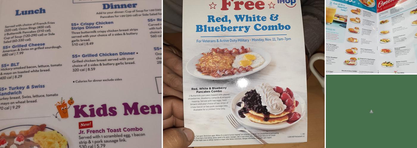 IHOP Menu