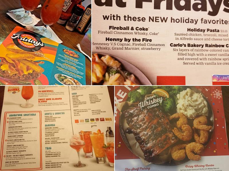 TGI Fridays Menu