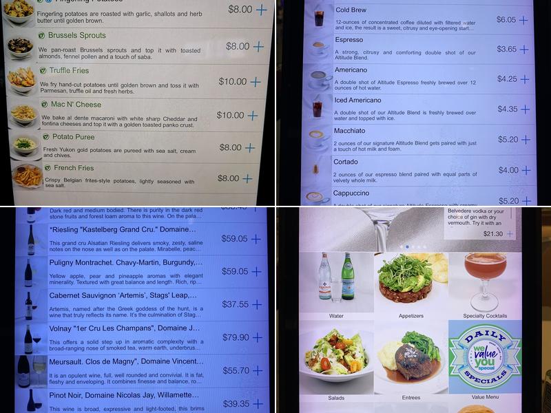 Vanguard Kitchen Menu