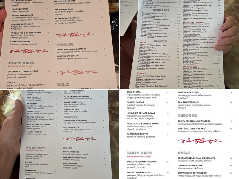 Olive & June Menu