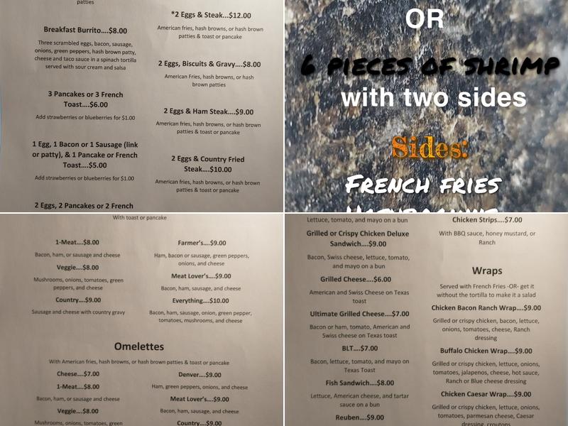 Corner Pub and Grub Menu