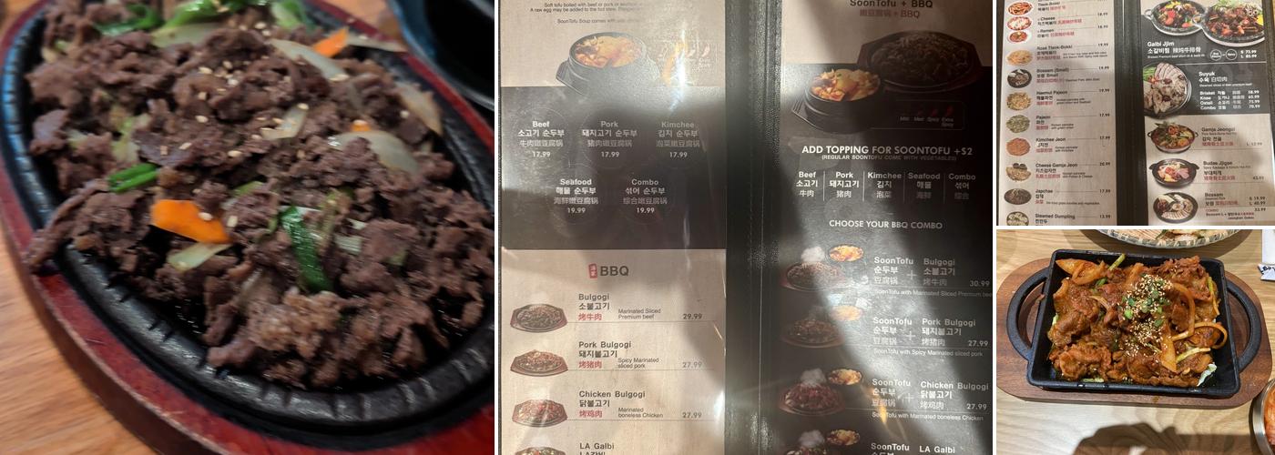 Tang Jip Menu