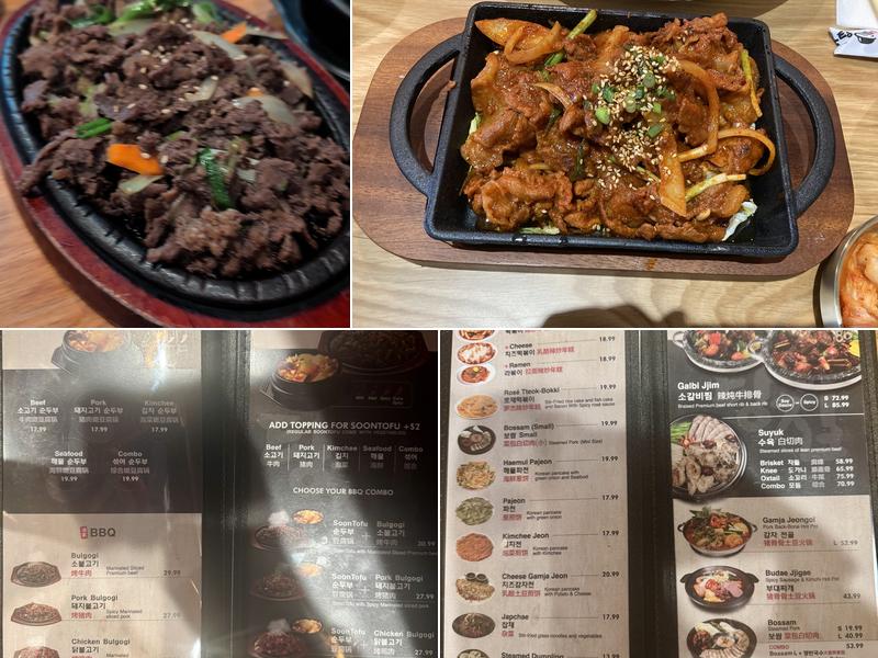 Tang Jip Menu