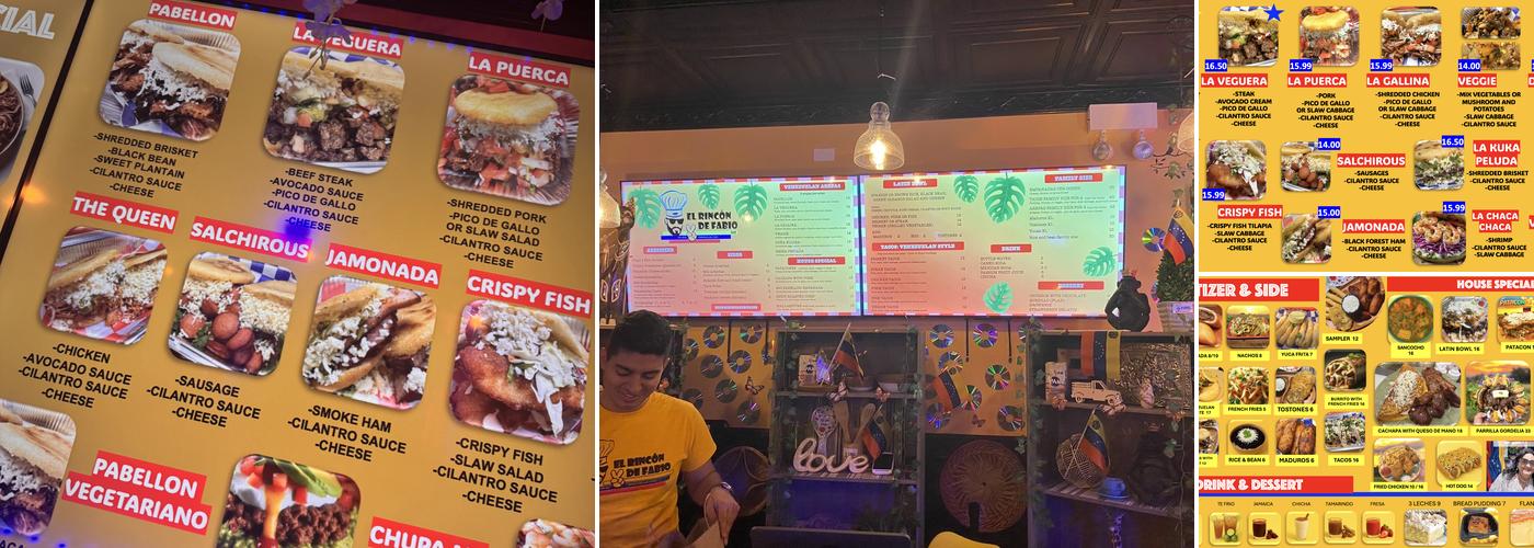 EL RINCON DE FABIO LLC Menu