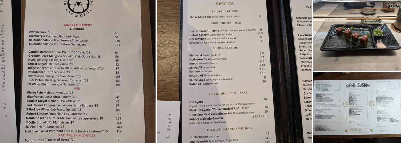Blue Ribbon Sushi Bar & Grill - Financial District Menu