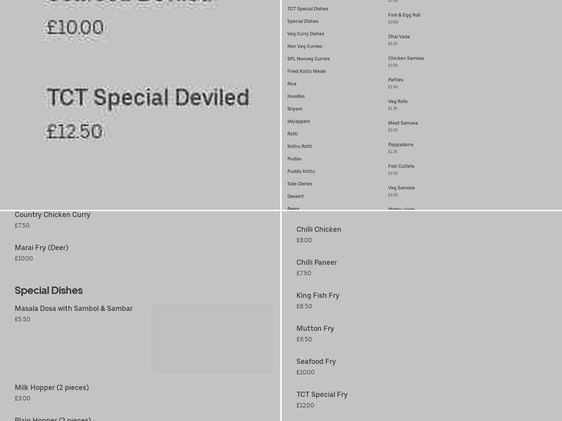 Forest Road Chippy Menu