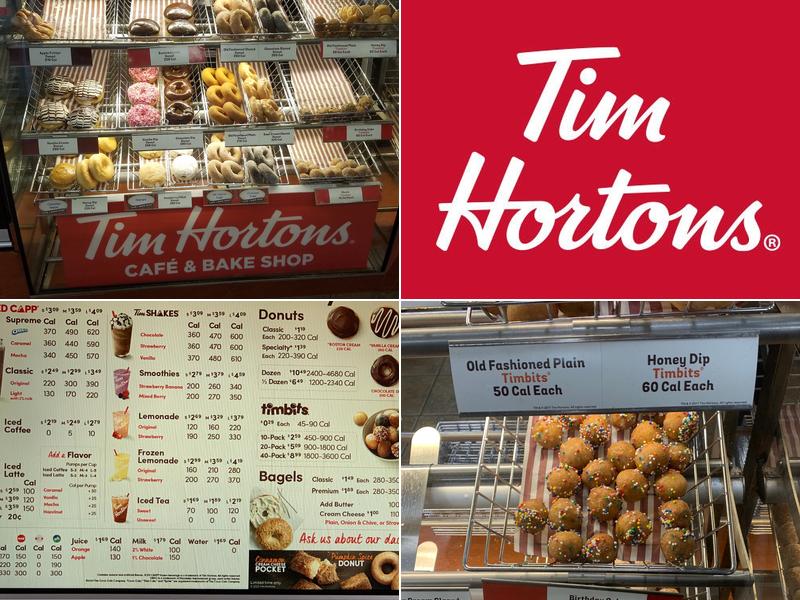 Tim Hortons Menu