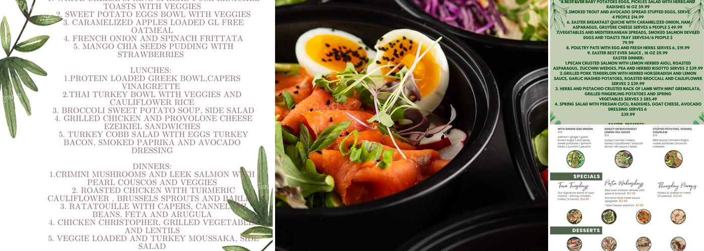 Beans&Sprout healthy Cafe Menu