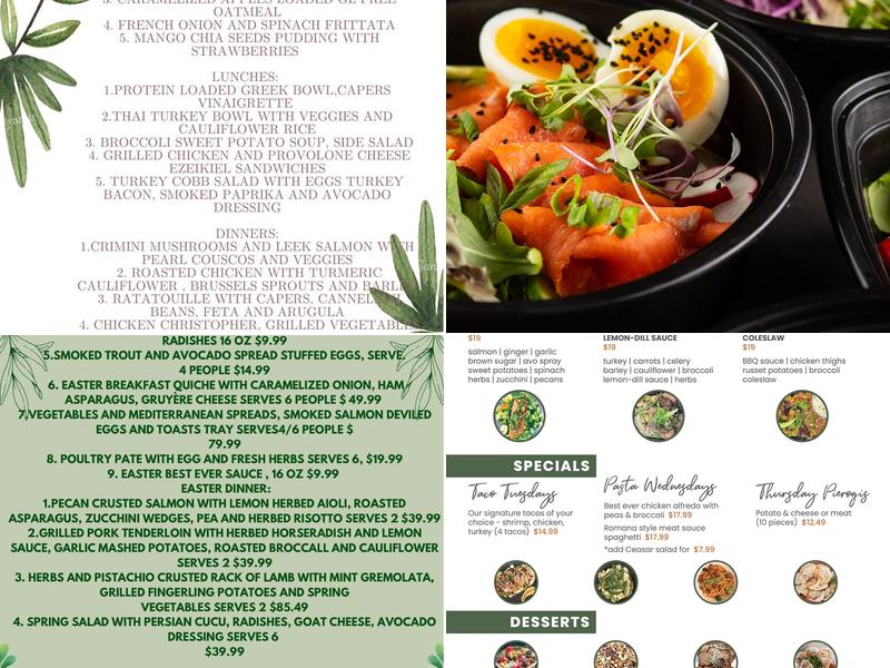 Beans&Sprout healthy Cafe Menu