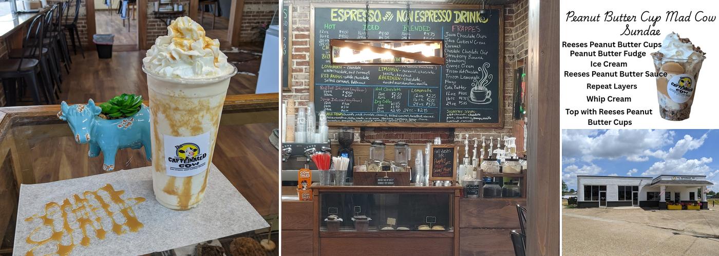 The Caffeinated Cow Menu