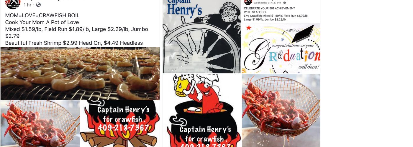 Seabrook Seafood Inc Menu