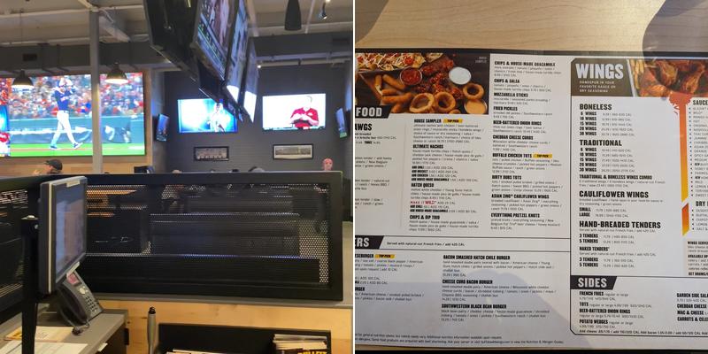 Buffalo Wild Wings Menu