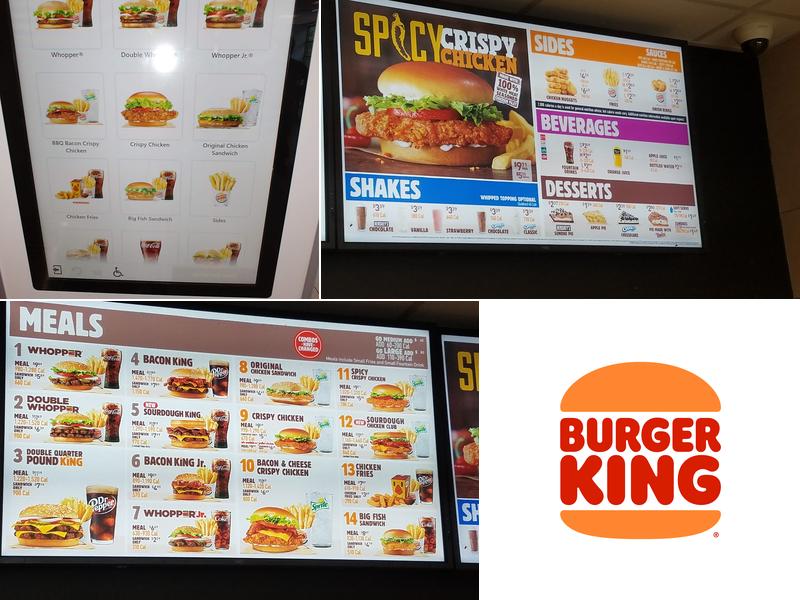Burger King Menu