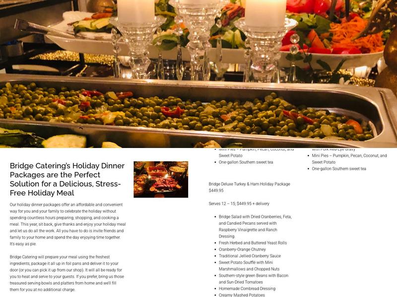 Bridge Catering Menu