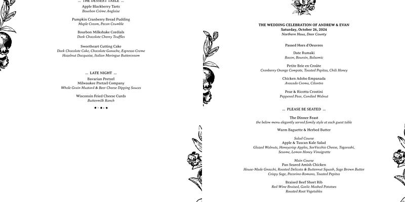Gracious Events Catering Menu