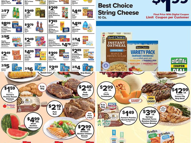 Main street Express Menu