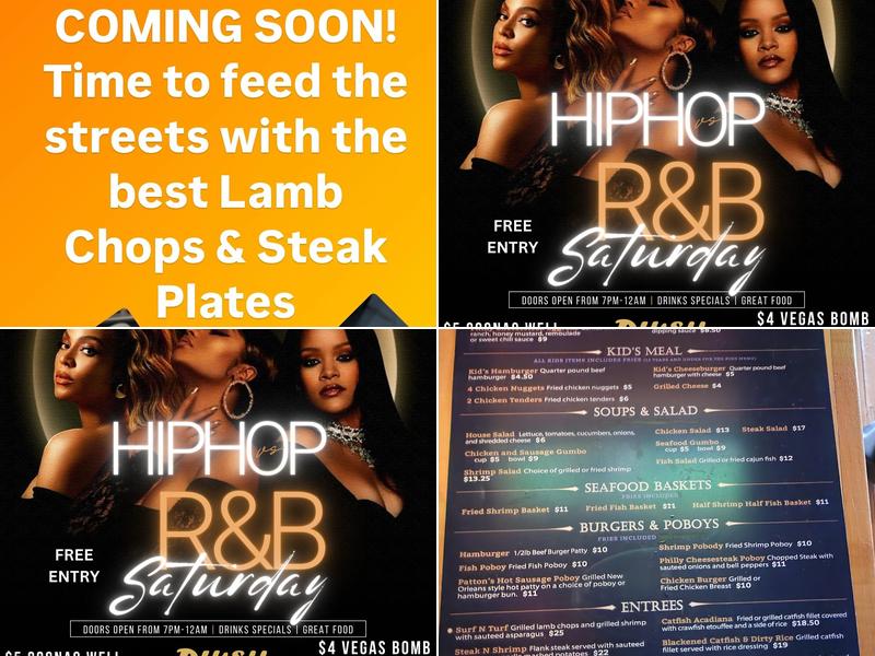 Plush Bar & Grill Menu