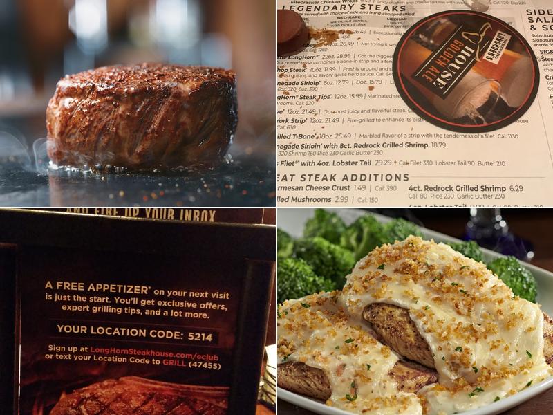 LongHorn Steakhouse Menu