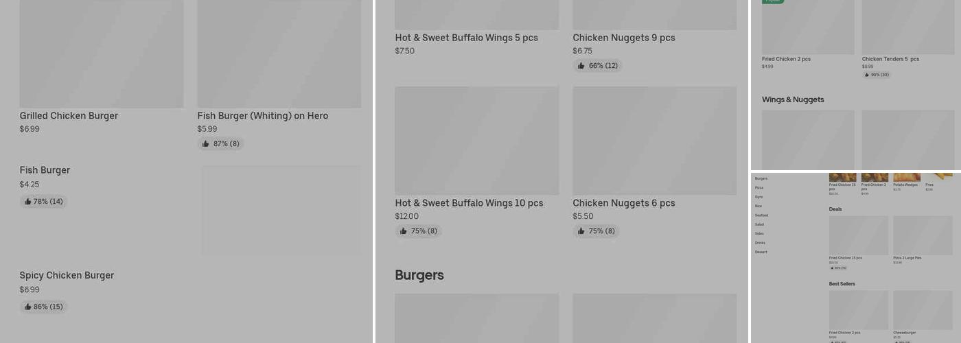 75St Crown Chicken Menu