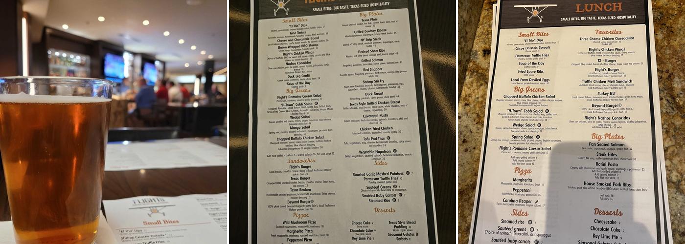 M Lounge Menu