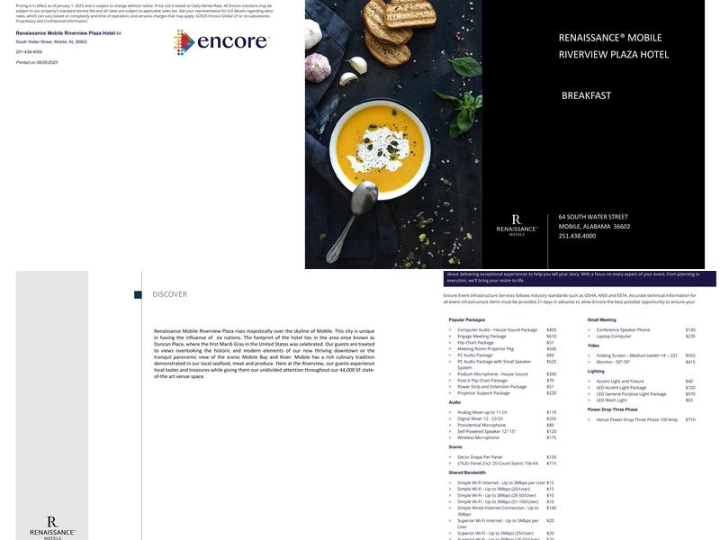 Royal Street Market Menu