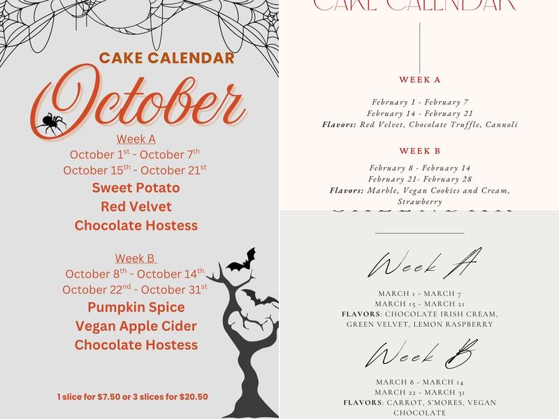 Little Barb's Bakery Menu