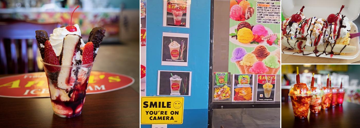Angel’s Ice Cream Menu