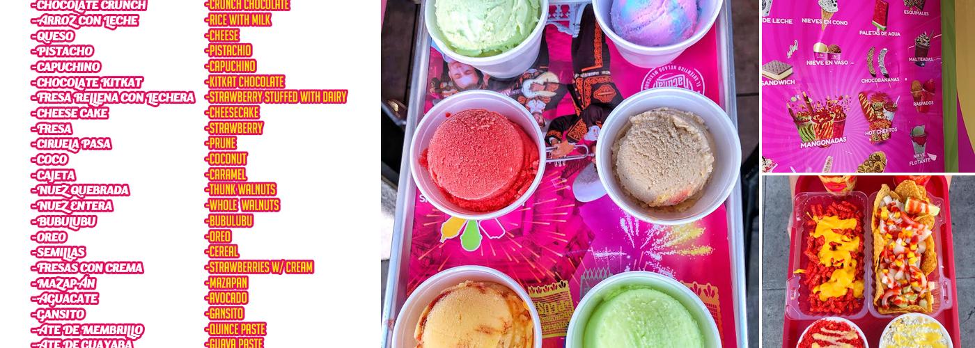 La Michoacana Plus Woodland,CA Menu