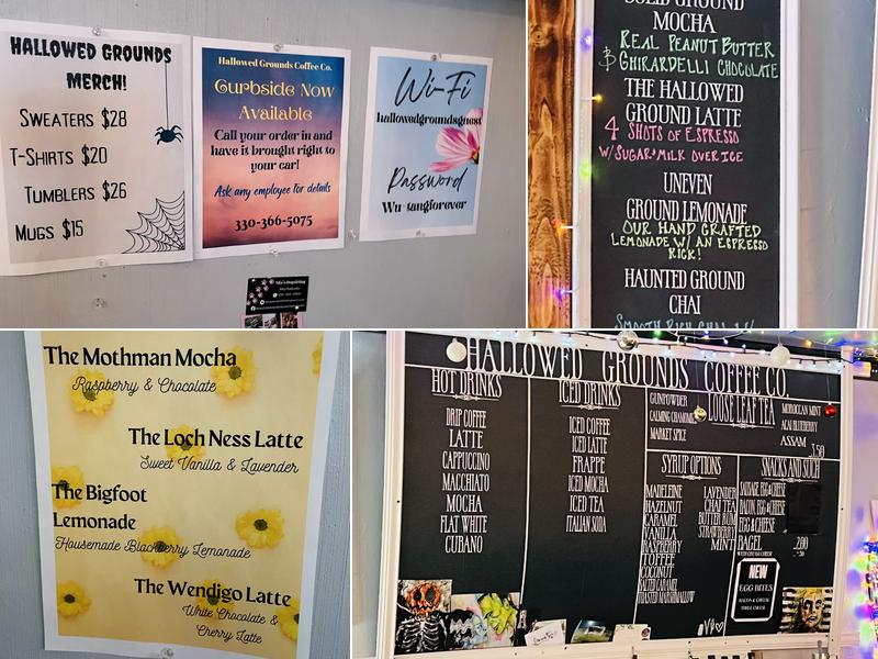 Hallowed Grounds Coffee Co. Menu
