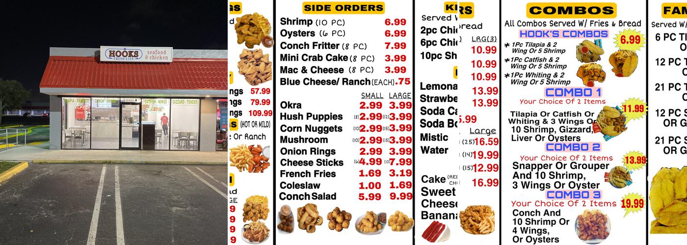 Hooks Fresh Eats Menu