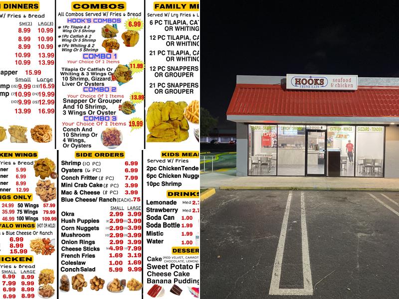 Hooks Fresh Eats Menu