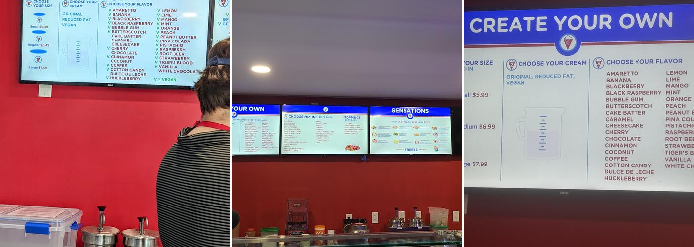 Sub Zero Nitrogen Ice Cream Wesley Chapel Menu