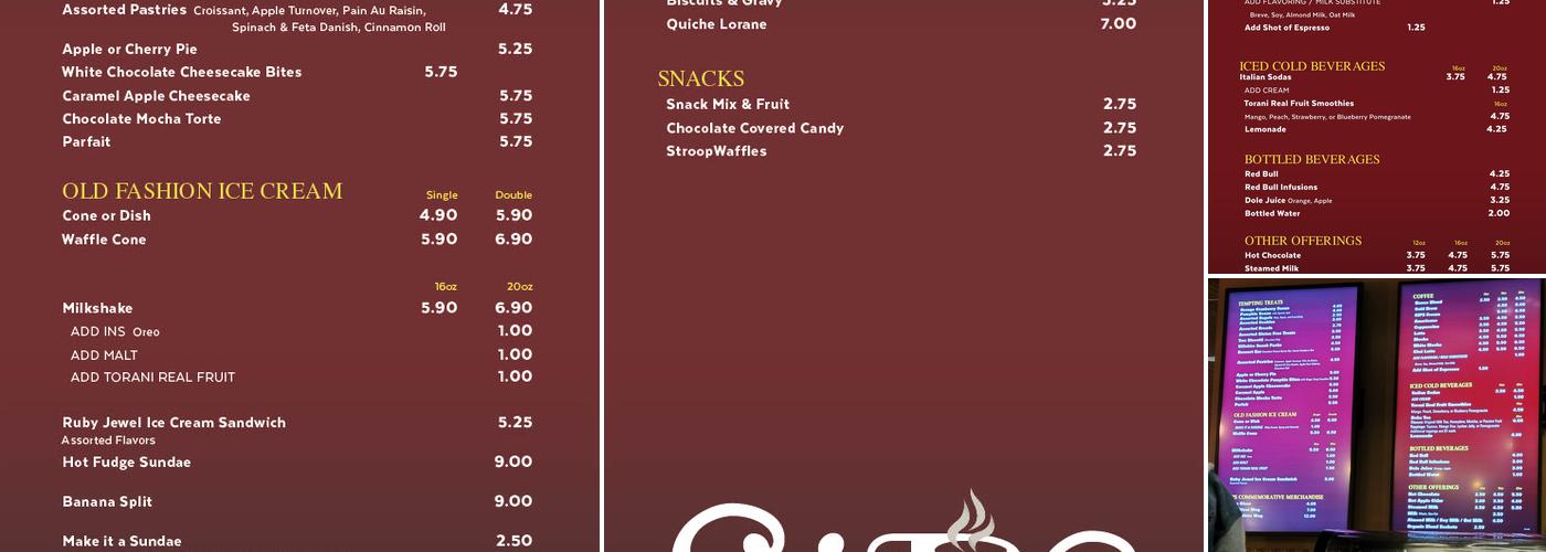 Sips Coffee & Tea Bar Menu