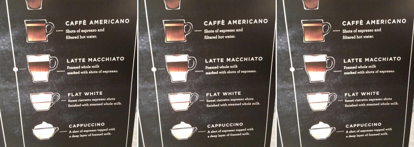 Starbucks Coffee Company Menu