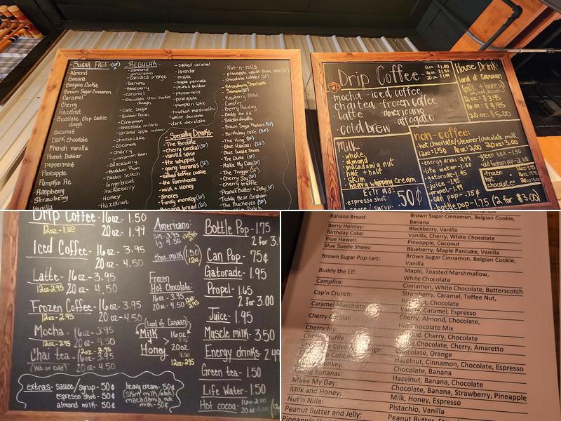 Blackfork Commons Mercantile and The Well Coffee Shop Menu