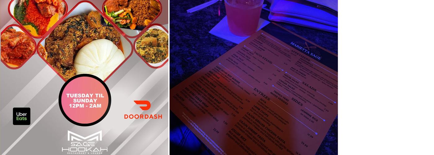 Sage Restaurant and Lounge Menu