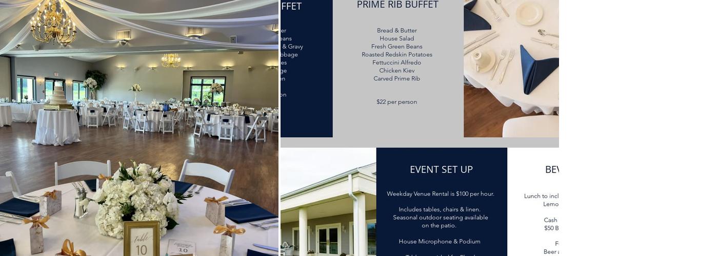 The Blue Heron at Blackthorn Menu