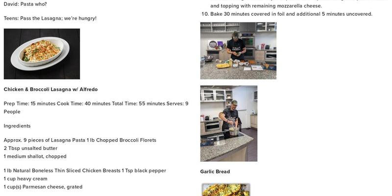 Central Kitchen Incubator Menu