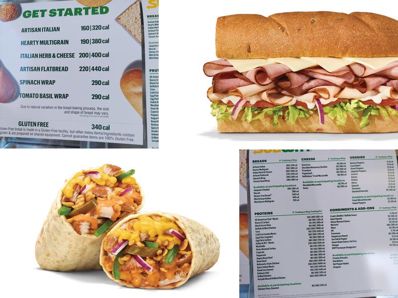 Subway Menu