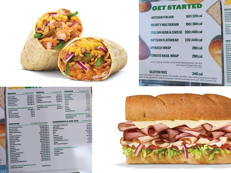 Subway Menu