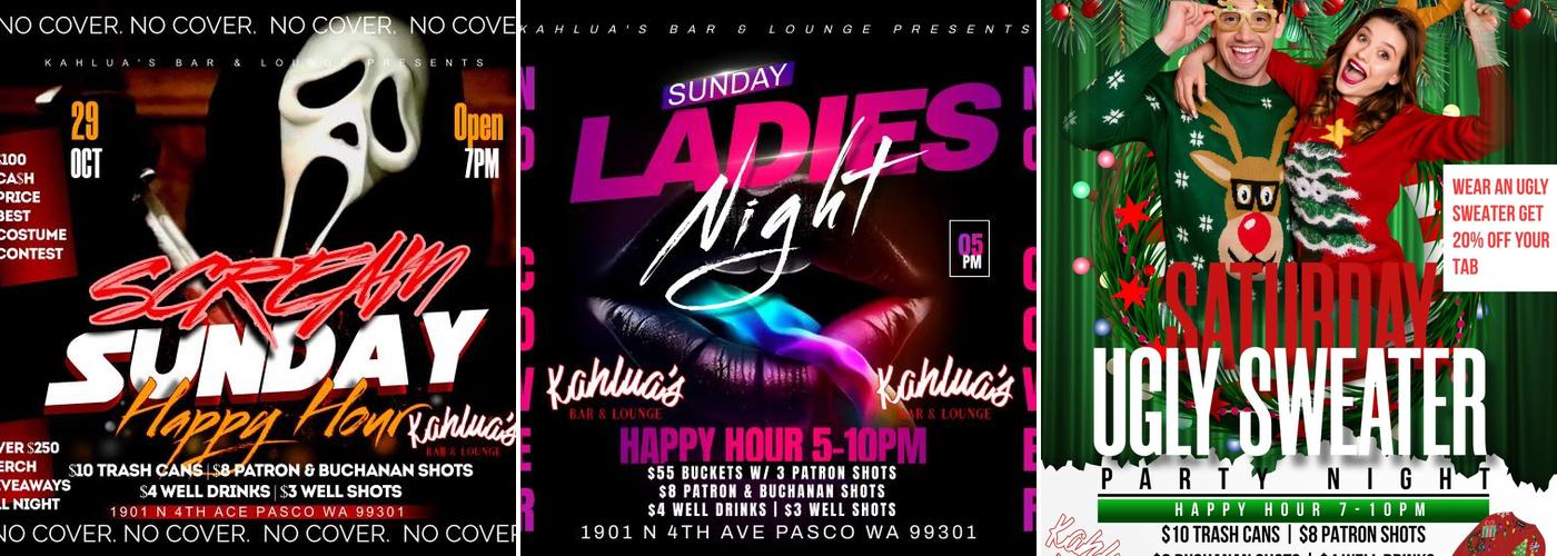 Kahlua's Bar & Lounge Menu