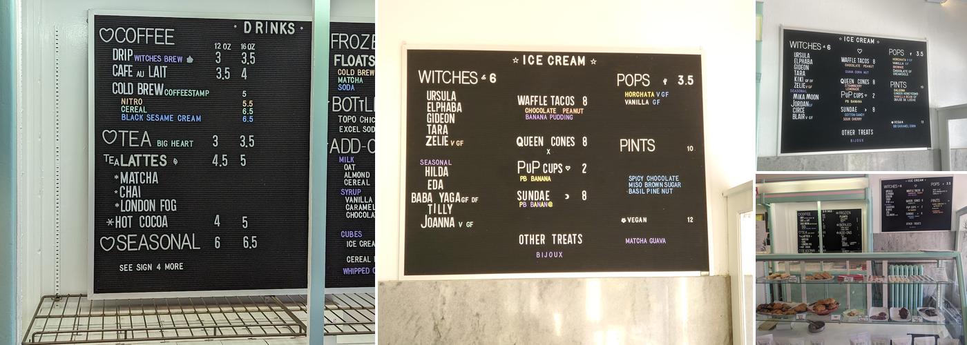 Sugarwitch Menu
