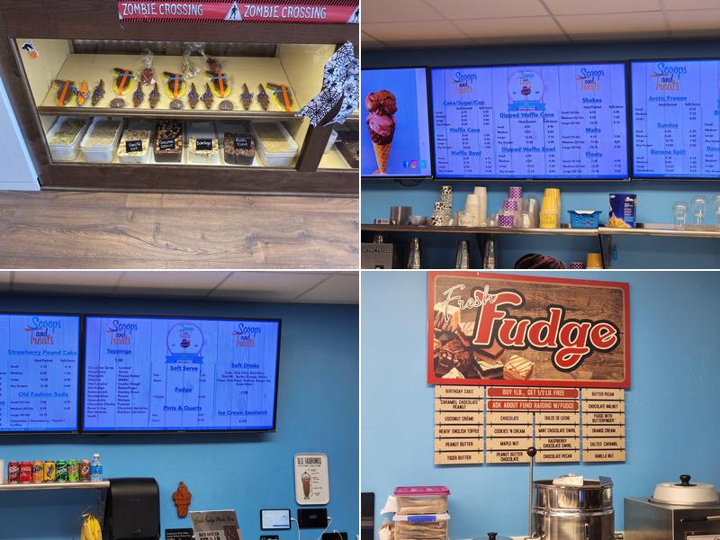 Scoops and Treats Menu