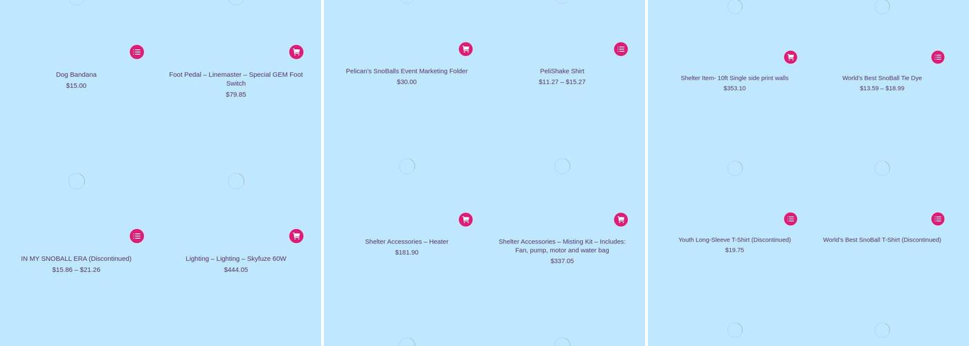 Pelican's SnoBalls: Rich Pond Menu