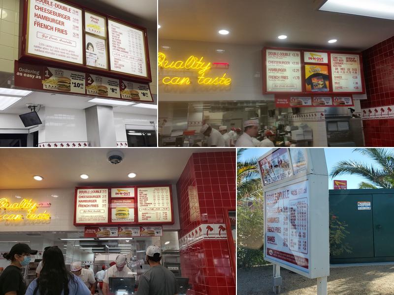 In-N-Out Burger Menu