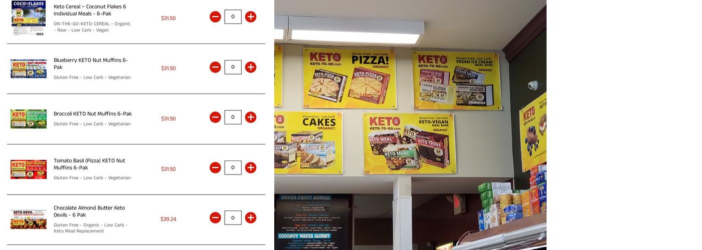 KETO TO GO at Greenlife Market Menu