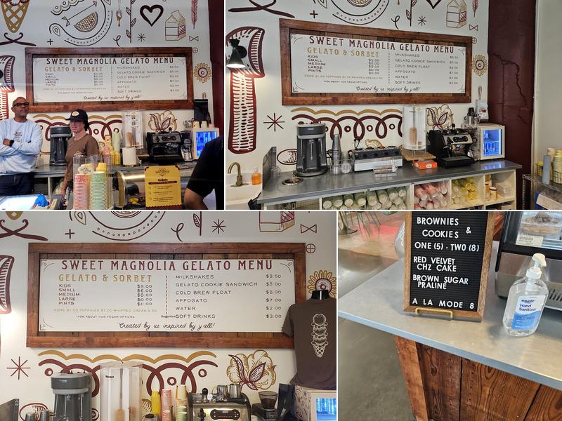 Sweet Magnolia Gelato Co. Menu