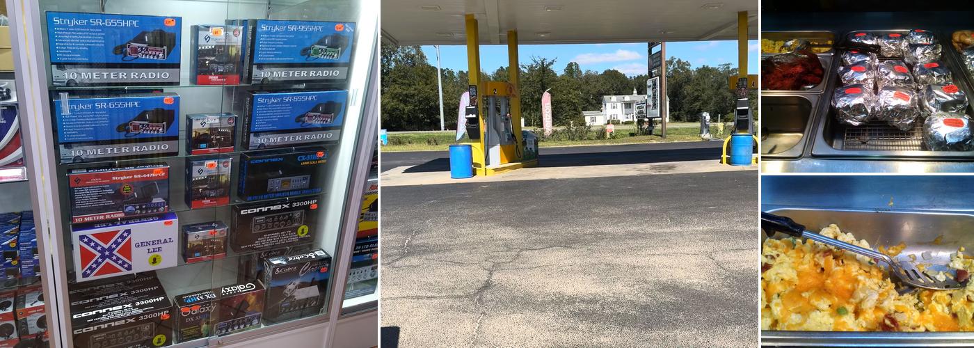 Road Runners trucks stop . Open every day.