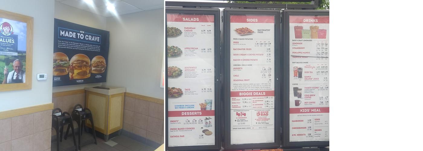 Wendy's Menu